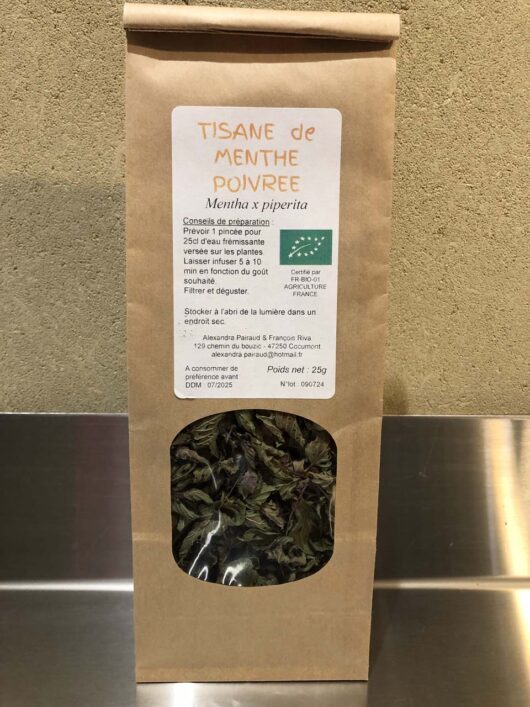 Tisane Menthe poivrée - AB - 20g