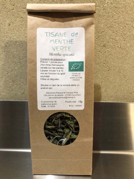 Tisane Menthe verte - AB - 15g